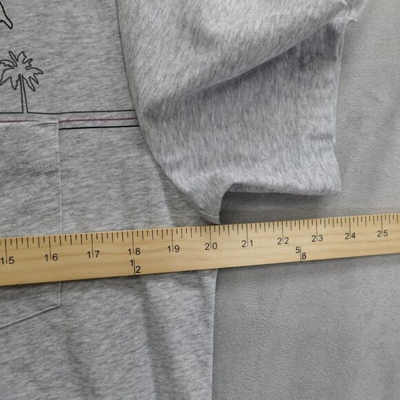 Travis Mathew Polo Golf Shirt Mens Med Gray Casual Everyday Sports Summer Pocket - Picture 7 of 10